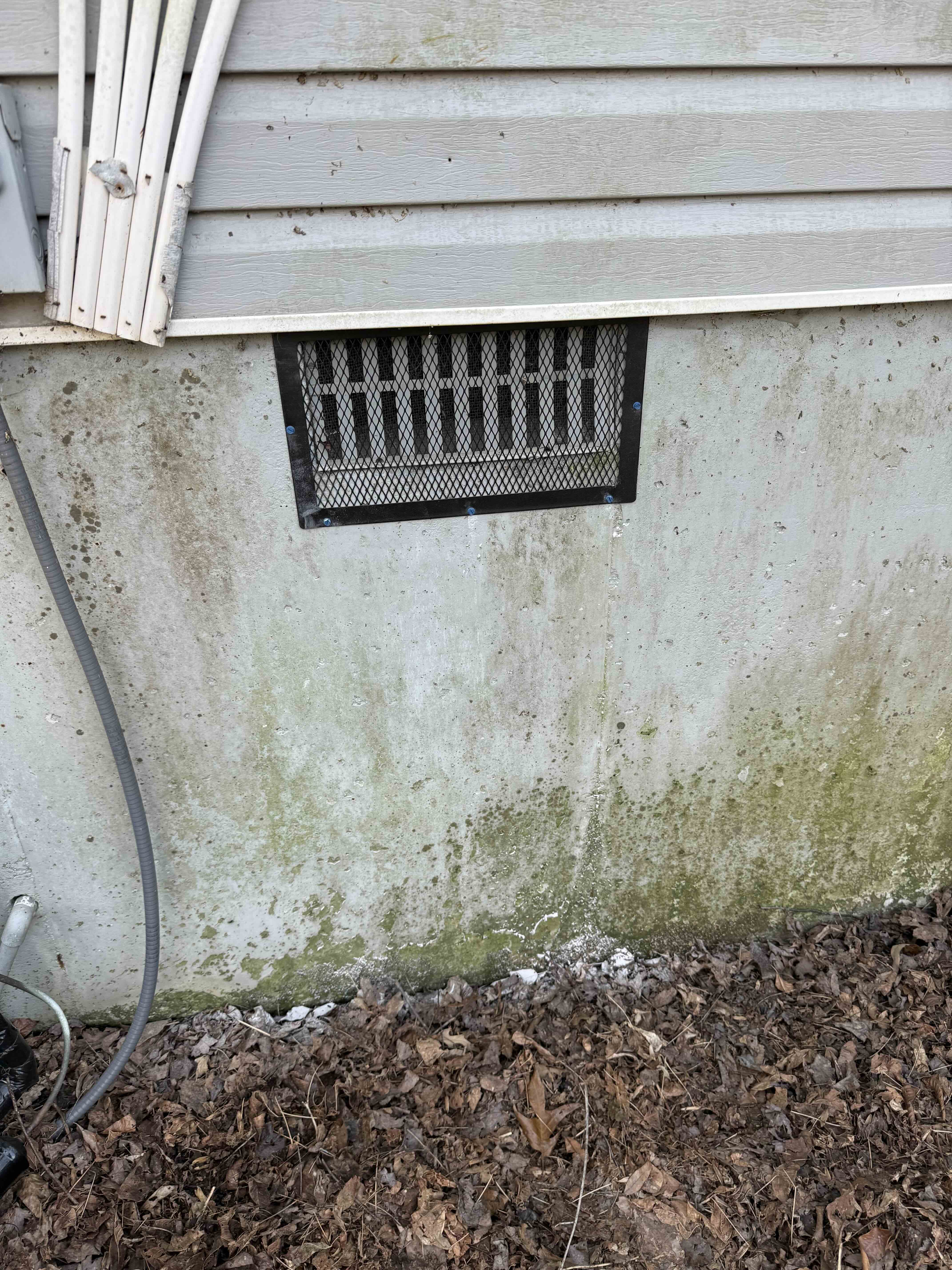 New crawl space vapor barrier installed during restoration