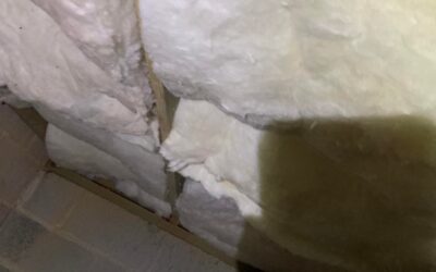 Crawlspace clean out, Moisture barrier replacement, and batted insulation